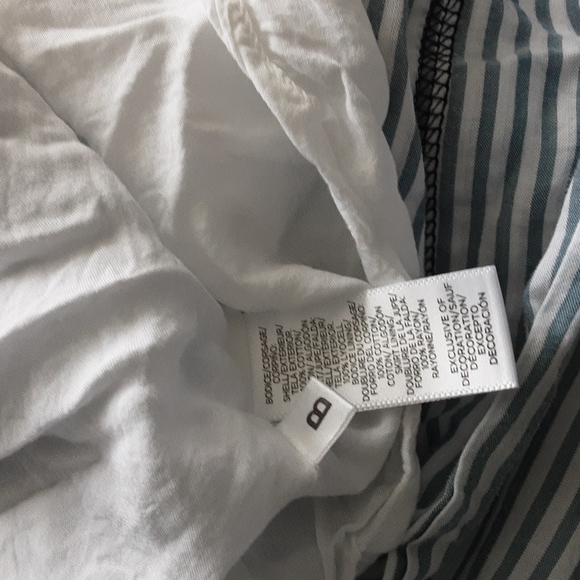 Ann Taylor Loft Blue Eyelet Stripe Sun Dress - Picture 5 of 5